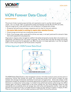 Cover of ViON Forever Data Cloud Solution Guide