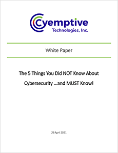 The 5 Things You Did NOT Know About Cybersecurity Whitepaper Cover